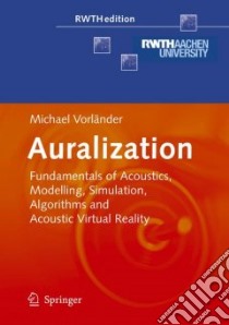 Auralization libro in lingua di VorlSnder Michael