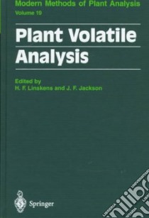 Plant Volatile Analysis libro in lingua di Linskens H. F. (EDT), Jackson J. F. (EDT)