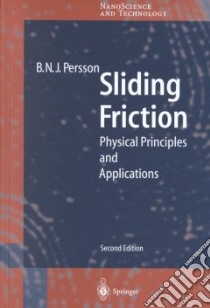 Sliding Friction libro in lingua di Persson Bo N. J.