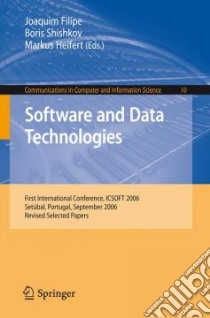 Software and Data Technologies libro in lingua di Filipe Joaquim (EDT), Shishkov Boris (EDT), Helfert Markus (EDT)