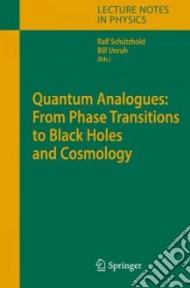 Quantum Analogues libro in lingua di Schntzhold Ralf (EDT)