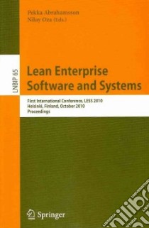 Lean Enterprise Software and Systems libro in lingua di Abrahamsson Pekka (EDT), Oza Nilay (EDT)