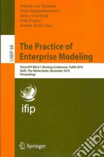 The Practice of Enterprise Modeling libro in lingua di Van Bommel Patrick (EDT), Hoppenbrouwers Stijn (EDT), Overbeek Sietse (EDT), Proper Erik (EDT), Barjis Joseph (EDT)