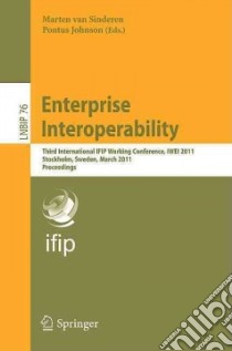 Enterprise Interoperability libro in lingua di Van Sinderen Marten (EDT), Johnson Pontus (EDT)