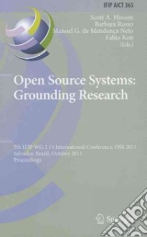 Open Source Systems: libro in lingua di Hissam Scott (EDT), Russo Barbara (EDT), Neto Manoel G. De Mendonca (EDT), Kon Fabio (EDT)