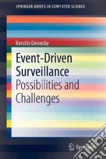 Event-Driven Surveillance libro in lingua di Denecke Kerstin
