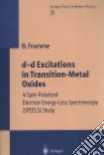 D-D Excitations in Transition-Metal Oxides libro in lingua di Fromme Bärbel
