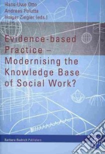 Evidence-based Practice libro in lingua di Otto Hans-Uwe (EDT), Polutta Andreas (EDT), Ziegler Holger (EDT)