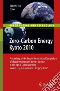 Zero-carbon Energy Kyoto 2010 libro in lingua di Yao Takeshi (EDT)