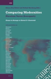 Comparing Modernities libro in lingua di Ben-Rafael Eliezer (EDT), Sternberg Yitzak (EDT), Eisenstadt S. N. (EDT)