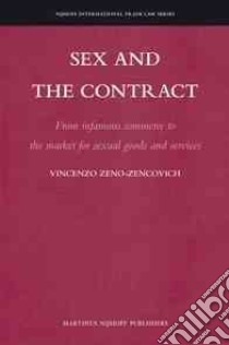Sex and the Contract libro in lingua di Zeno-Zencovich Vincenzo