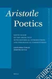 Aristotle's Poetics libro in lingua di Leonardo Taran