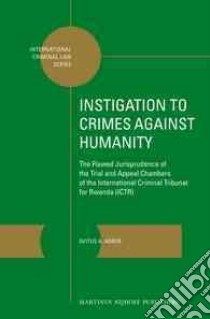 Instigation to Crimes Against Humanity libro in lingua di Agbor Avitus A.