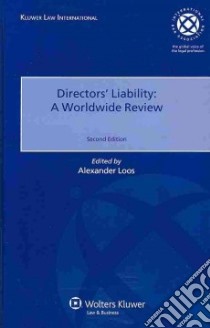 Directors' Liability libro in lingua di Loos Alexander (EDT)