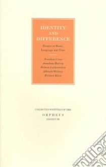 Identity and Difference: v. 5 libro in lingua di Jonathan, Cross