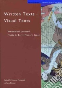 Written Texts - Visual Texts libro in lingua di Formanek Susanne (EDT), Linhart Sepp (EDT)