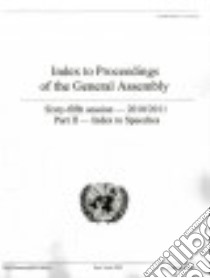 Index to Proceedings of the General Assembly libro in lingua di United Nations (COR)