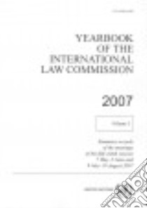 Yearbook of the International Law Commission 2007 libro in lingua di United Nations (COR)