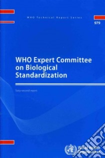 Who Expert Committee on Biological Standardization libro in lingua di Not Available (NA)