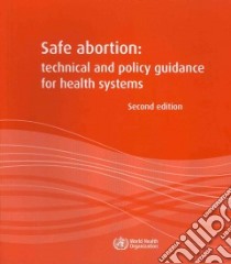 Safe Abortion libro in lingua di World Health Organization (COR)