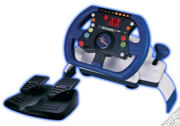 Volant PS2/PS1 Joytech – Williams F1 Team Racing Wheel – Usure Légère, Fonctionne
