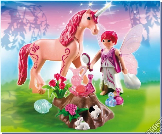Playmobil Fata Della Cura Con Unicorno Rose Red Gioco