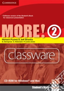More! Level 2 Classware CD-ROM libro di Puchta Herbert, Stranks Jeff, Gerngross Günter