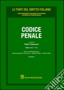 Codice penale libro di Padovani T. (cur.)