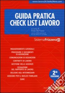 Check list lavoro libro di De Fusco E. (cur.)