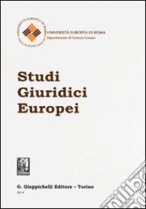 Studi giuridici europei 2014 libro