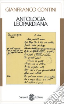 Antologia leopardiana libro di Contini Gianfranco