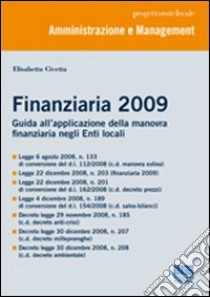 Finanziaria 2009 libro di Civetta Elisabetta