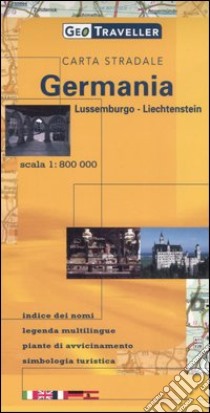 Germania, Lussemburgo, Leichtenstein. Carta stradale 1:800.000 libro
