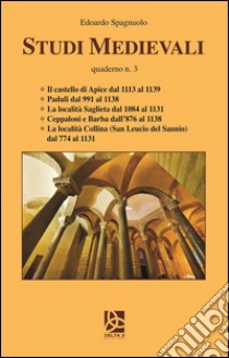 Studi medievali. Quaderni. Vol. 3 libro di Spagnuolo Edoardo