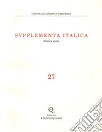 Supplementa italica. Vol. 27 libro