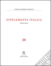 Supplementa Italica . Vol. 28 libro di Bassignano M. S. (cur.)