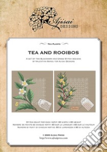 Tea plants. Tea and rooibos. Cross stitch and blackwork designs libro di Sardu Valentina