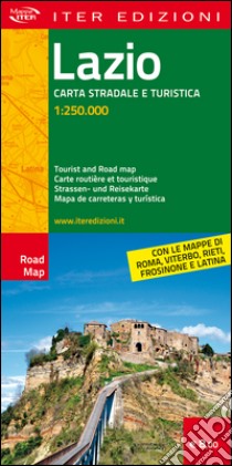 Lazio. Carta stradale e turistica 1:250.000 libro