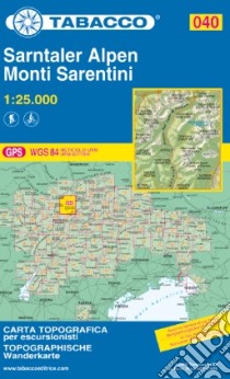 Monti Sarentini 1:25.000 libro