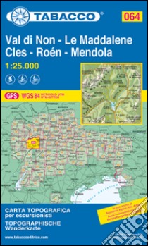 Val di Non - Le Maddalene - Cles - Roén - Mendola 1:25.000 libro