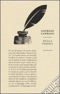Sulla poesia libro di Caproni Giorgio; Mosena R. (cur.)