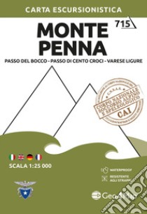 Monte Penna. Passo del Bocco, Passo di Cento Croci, Varese Ligure 1:25.000 libro